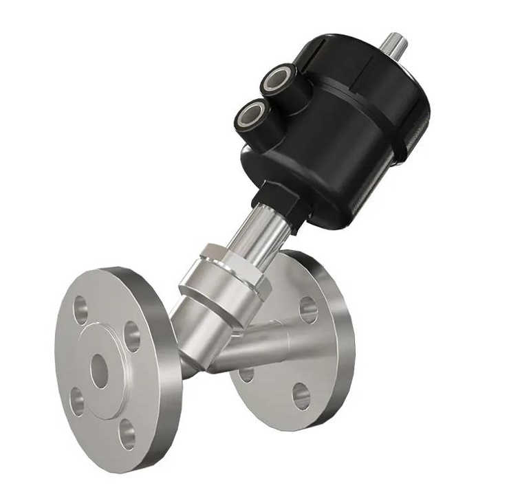Angle Seat Valve PVC Body (Flanged)